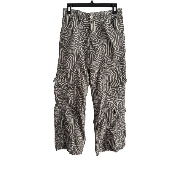 BDG Pants - Urban Outfitters BDG Y2K Retro Swirl Print Utility Cargo Jogger Pants Size Small
